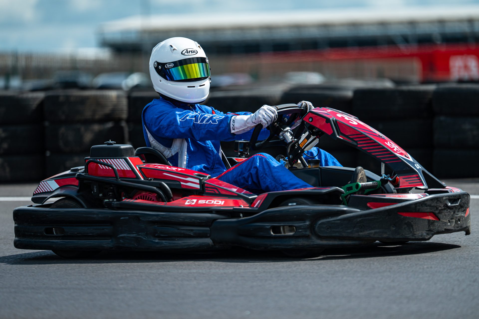 Robert Crawford on track in SODI kart